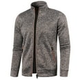 thumbnail image 1 of EGNMCR Men's Fall Winter Jacket Casual Stand-up Collar Jacket Zipper Jacket Thickened Fleece Jacket Long-sleeved Slim Jacket Lightweight Jacket, 1 of 4