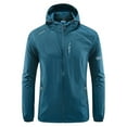 thumbnail image 1 of EGNMCR Men's Sunwear with Pockets Zipper Light Jacket Casual Sunwear Hooded Sun Protection Long Sleeve, 1 of 3