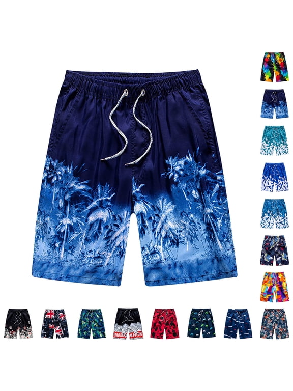 Men's Swim Trunks Quick Dry Beach Shorts Swimwear Bathing Suits Print Beer Festival Beach Casual Trouser Shorts (Regular & Extended Sizes) - Summer