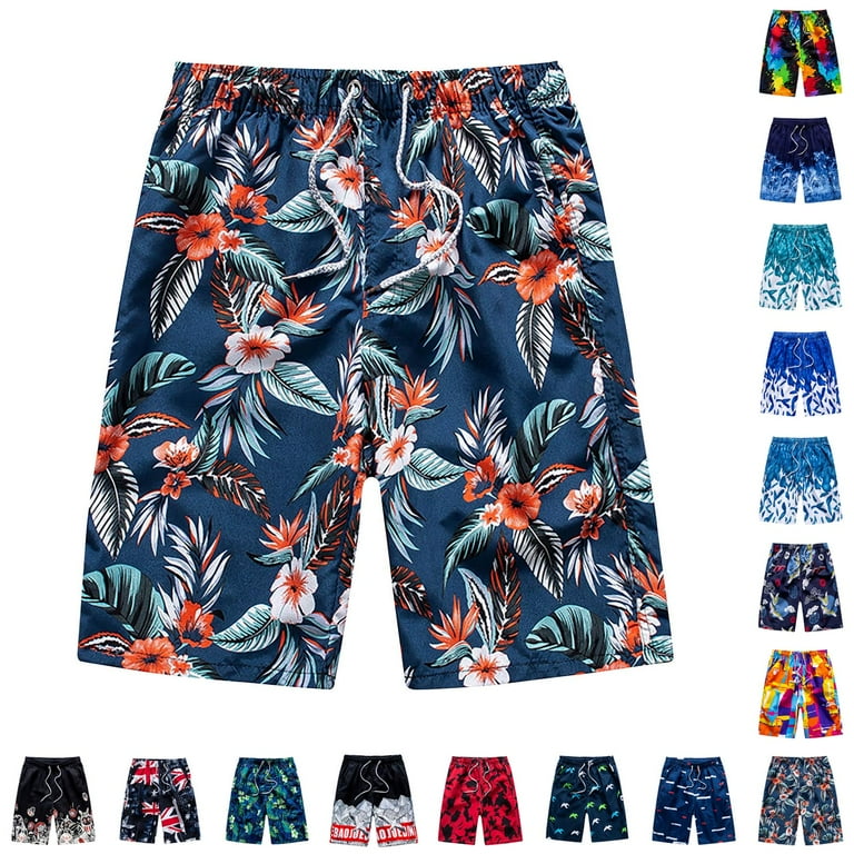 EGNMCR Men's Swim Trunks Quick Dry Beach Shorts Swimwear Bathing - Main Image