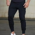 thumbnail image 1 of EGNMCR Mens Pants Sweatpants Fashion Casual Straight Solid Color Outdoor Sport Trousers Pants Spring/Summer Sale, 1 of 6