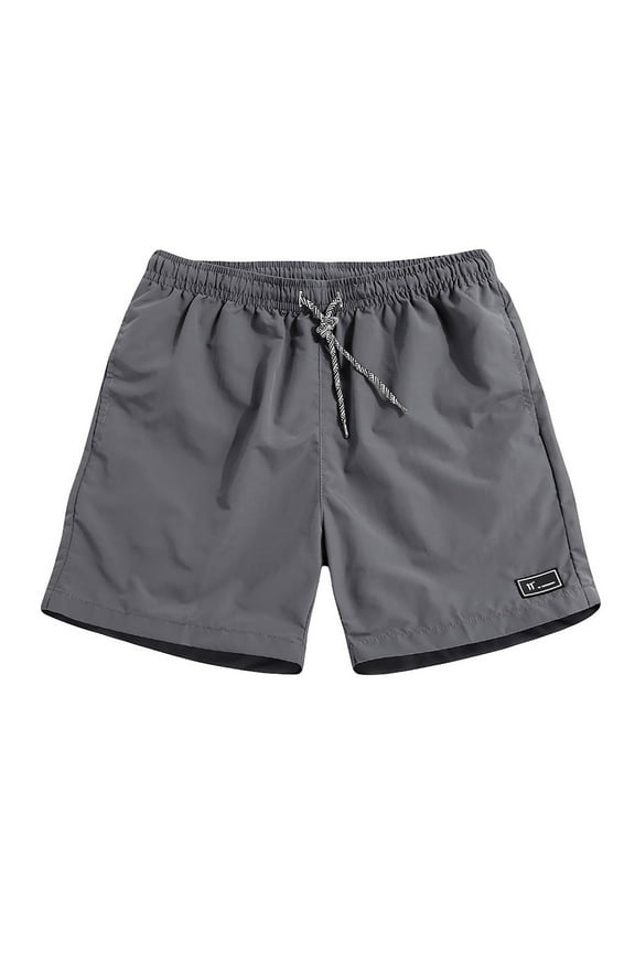 Mens Swimsuit Trunks Fashion Summer Oversized Solid Color Quarter Pants Beach Shorts Sports Casual Pants