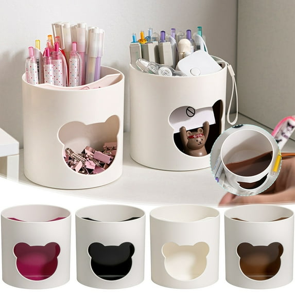 Suncoda Pen Holder for Desk, Cute Plastic Mesh Pencil Holder for Desk Office Pen Organizer