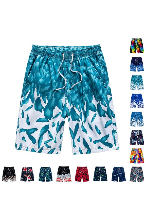 Quick-Dry Polyester Beach Shorts Swimwear Bottoms (Men's)