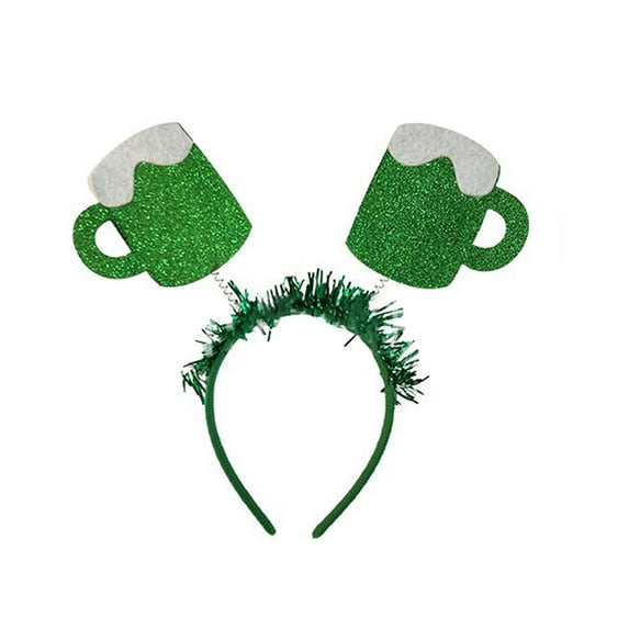 EGNMCR Shamrockes Headband St. Patricks Hair Band for Girls Women Hair Accessories Wedding Birthday St. Patrick's Day Celebration Party Gift