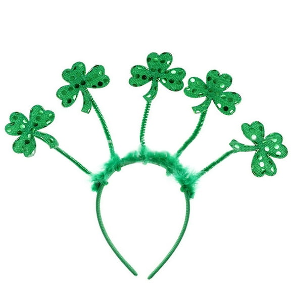 EGNMCR Shamrockes Headband St. Patricks Hair Band for Girls Women Hair Accessories Wedding Birthday St. Patrick's Day Celebration Party Gift