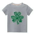 thumbnail image 1 of EGNMCR St. Patrick's Day Baby and Toddler Girl Boys Short Sleeve Graphic T-Shirt Luck Green Shamrockes Irish Shirts Outfits Casual Festival Holiday Tee Tops, 1 of 3