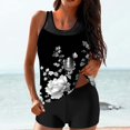 thumbnail image 1 of EGNMCR Tankini Swimsuits for Women, Two Piece Bathing Suits with Shorts, Modest Tank Top Swim Dress, 1 of 6