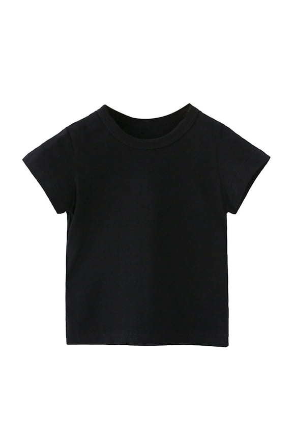 Toddler Baby Bodysuit Cotton T-Shirt Toddler Short Sleeve Solid Color Tees Shirts for Boys Girls 6 Months-11T - Fall/Winter