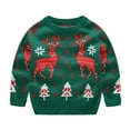 thumbnail image 1 of EGNMCR Ugly Christmas Sweaters For Kids Boys Girls Fashion Round Neck Pullover Classic Sweater, 1 of 5