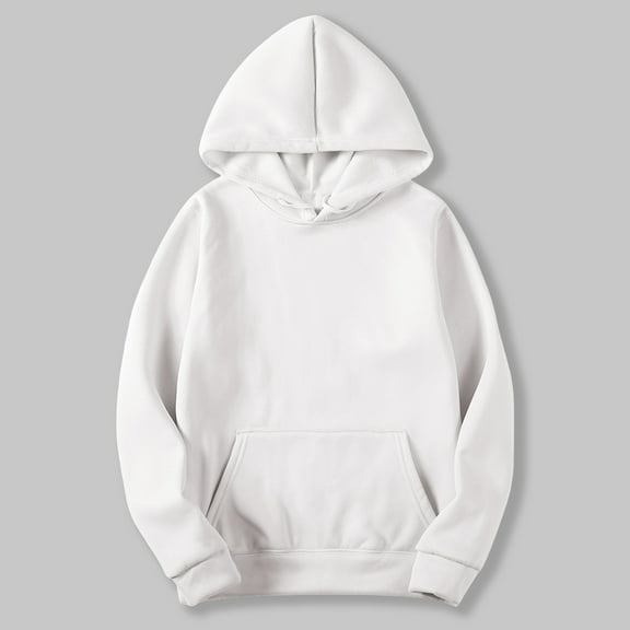 EGNMCR White Sweatshirts for Women Oversized Sweatshirts Hoodies Crewneck Sweaters Casual Tops Comfy Fall Fashion Pullover Outfits Winter Clothes with Pockets Fall Winter