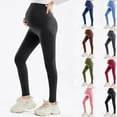 thumbnail image 1 of EGNMCR Women's Maternity Leggings Over The Belly,Pregnancy Yoga Pants Soft Activewear Workout Leggings Work Pants, 1 of 6