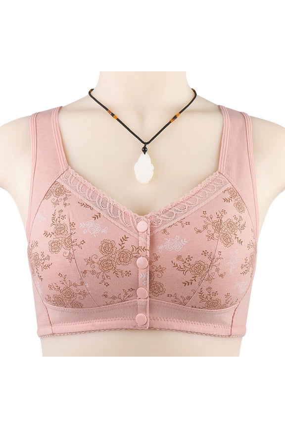 Women's No Rims Bras Embroidered Glossy Comfortable Breathable Bra Underwear Push Up Everyday Brass