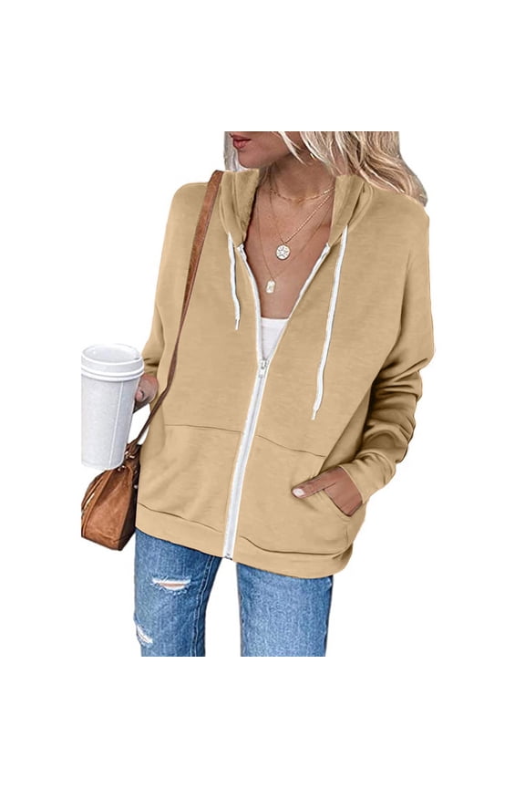 Womens Sherpas Lined Fleece Jacket Full Zip Up Hooded Oversized Sweatshirt Long Sleeve Flannel Shirt Jacket with Side Pockets Fall Winter