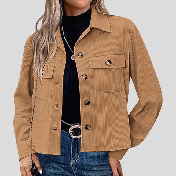 EGNMCR Yellow Women's Bomber Jacket Casual Coat Zip Up Outerwear Windbreaker with Pockets Fall Winter