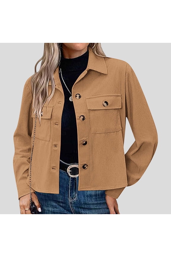 Yellow Women's Bomber Jacket Casual Coat Zip Up Outerwear Windbreaker with Pockets Fall Winter