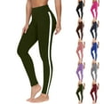 thumbnail image 1 of EGNMCR Yoga Leggings for Women High Waisted Yoga Pants Women Full Length Capris Tummy Control Soft Stretchy Compression Workout Running Gym Plus Size Pants, 1 of 6