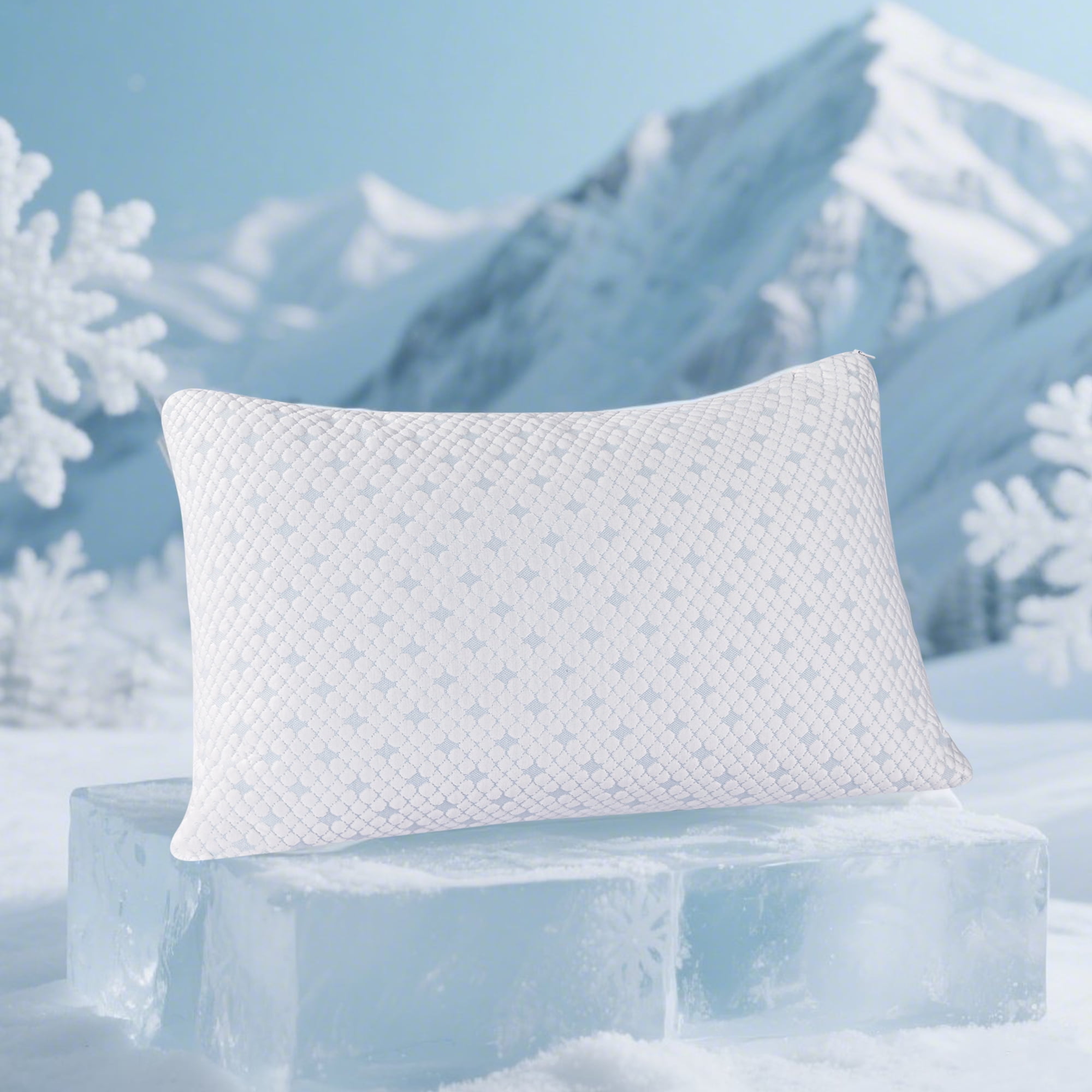 EGO HOME 2 Pack Bed Pillows Shredded Memory Foam Pillows Set of 2 Standard Queen