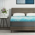 thumbnail image 1 of EGOHOME 2 inch Cooling Gel Memory Foam Mattress Topper, King Mattress Topper, Blue, 1 of 10