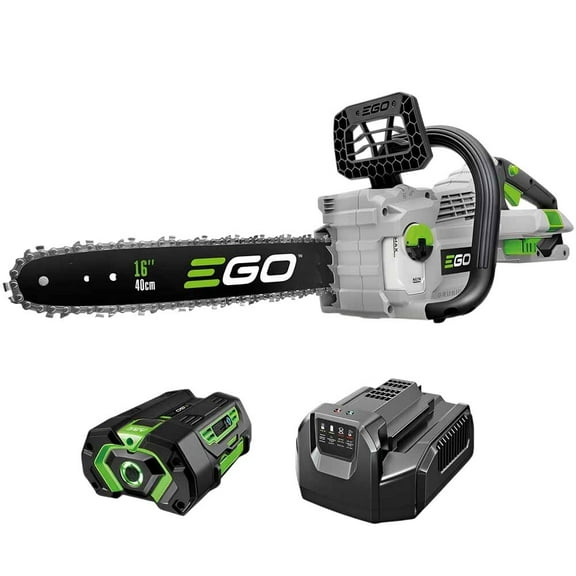EGO POWER+ 16 40cc Battery Powered Chainsaw 220 Cuts 4x4, 56V 4 Ah Battery