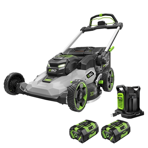 EGO Power+ 1300 Series 30 Inch Self Propelled Lawn Mower Kit With 2 X 6 Ah Batteries