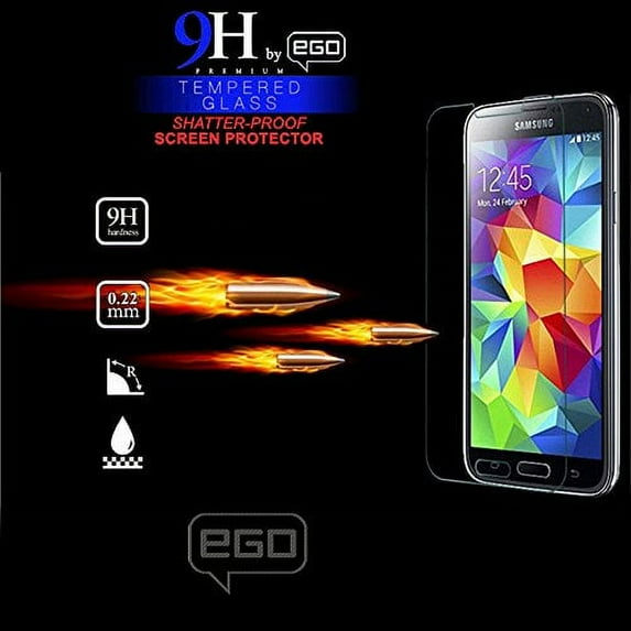 EGO Premium Tempered Glass Screen Protector for Samsung Galaxy S7 (Not for Samsung S7 Edge or S7 Active) phones with Magpul Industries Field, Limited Edition or Bump Cases, (MAG780 Styles)