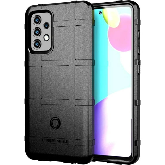 EGO TACTICAL Rugged Shield Brand Solid Color TPU Phone Case for Samsung Galaxy A535g - Black