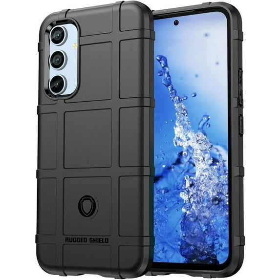 EGO TACTICAL Rugged Shield Brand Solid Color TPU Phone Case for Samsung Galaxy A54 5G - Solid Black