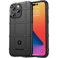 thumbnail image 1 of EGO TACTICAL Rugged Shield Brand Solid Color TPU Phone Case for iPhone 14 Pro - Black, 1 of 1