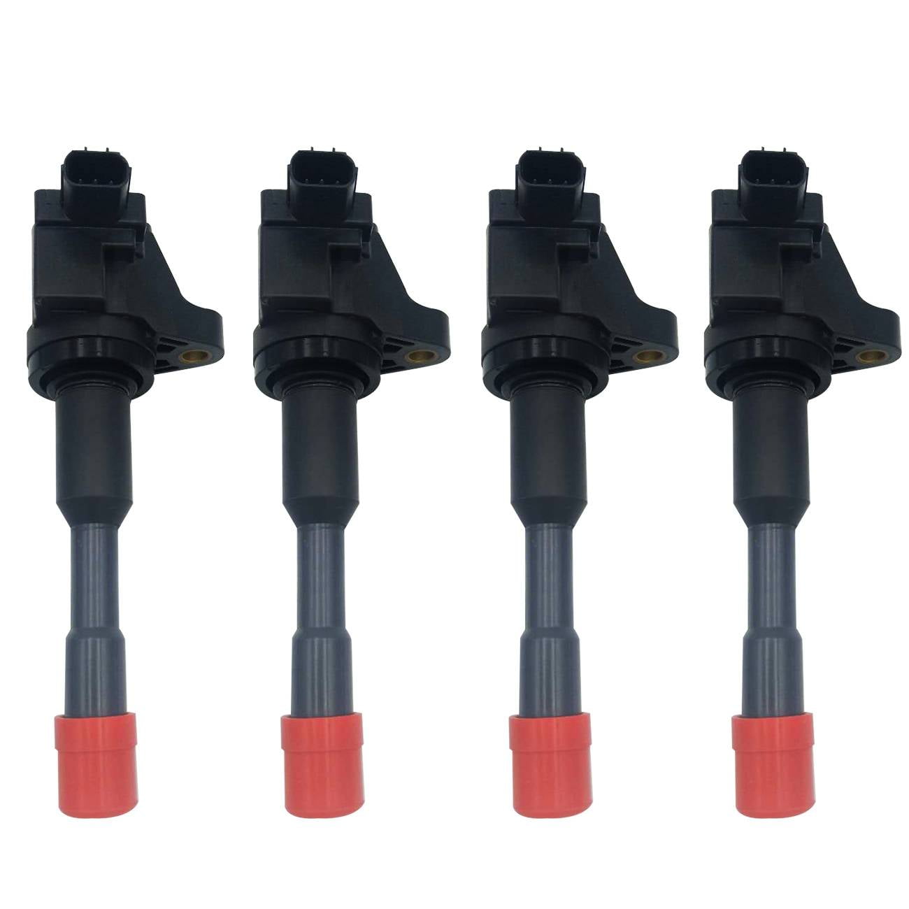 EGOESWELL 30521PWA003 4pcs Ignition Coil Set, Smooth Ignition, Front