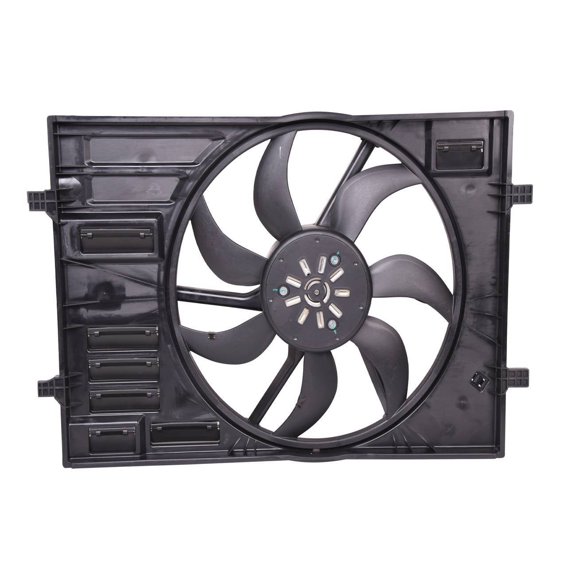 EGOESWELL 5Q0959455J Radiator Cooling Fan Assembly, Powerful Cooling, Durable Construction, Easy Installation for Enhanced Engine Performance