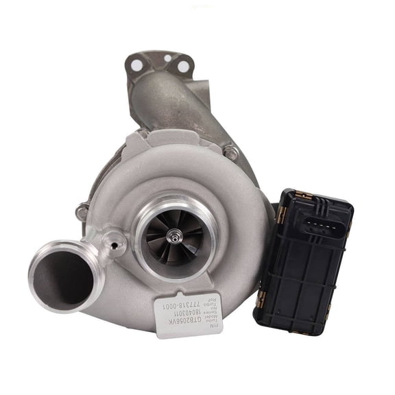 EGOESWELL 777318-0001 Premium Silver Individual Turbocharger Kit with Electric Actuator, Bracket & Mounting Hardware, Upgrade for Enhanced Engine Performance