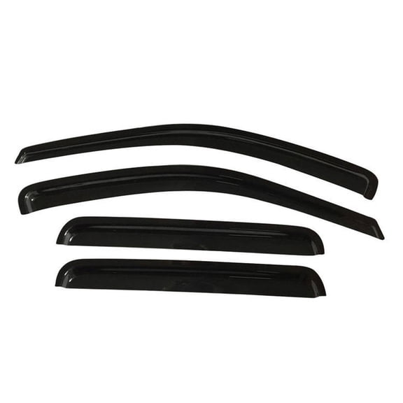 EGOESWELL 94981 Acrylic Tape-On Exterior Mount Side Window Deflectors for Cars, Easy Install Vent Visor Sun Shades & Rain Guards, Durable Wind Noise Reduction, Clear View Weather Protection, 4Pcs