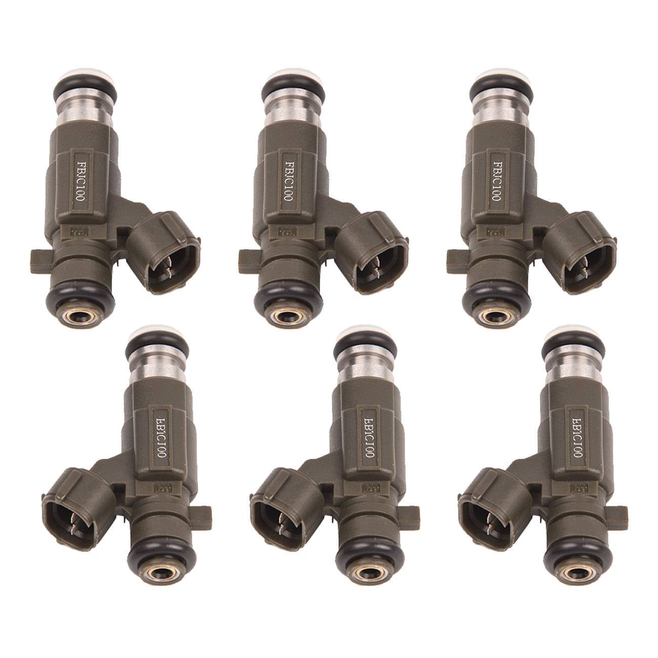 EGOESWELL FBJC100 6Pcs Fuel Injectors, High Flow Rate, Optimized Engine Performance