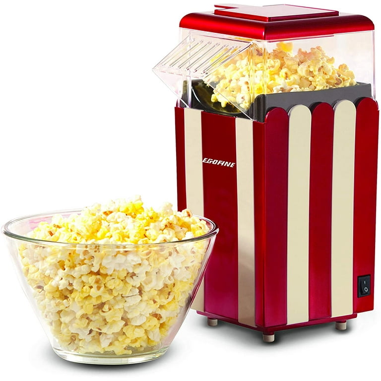 Hot Air Popcorn Popper Maker, 4-Quart Mini Popcorn Maker Machine with  Measuring Cup, Electric Air Popcorn Popper with Anti-Overheating Parts, Oil