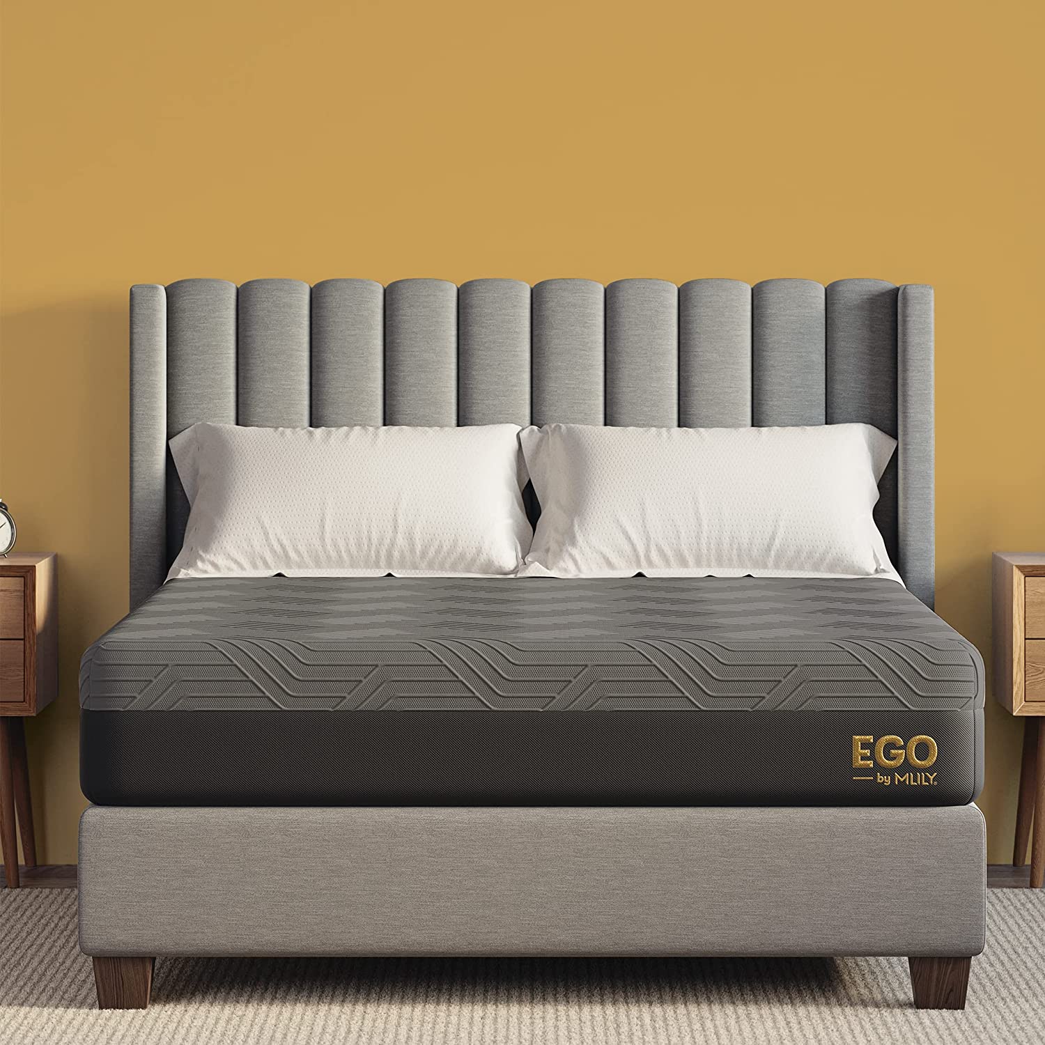 EGOHOME 12 Inch King Memory Foam Mattress for Back Pain Cooling Gel