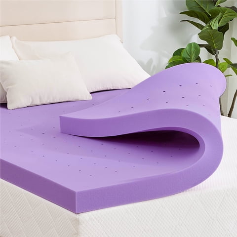 EGOHOME 4 inch Twin Mattress Topper, Memory Foam Pad with Lavender Gel