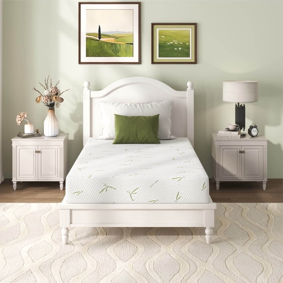 EGOHOME 8" Queen Mattress in a Box, Cooling Memory Foam Mattress for Pressure Relief, Medium