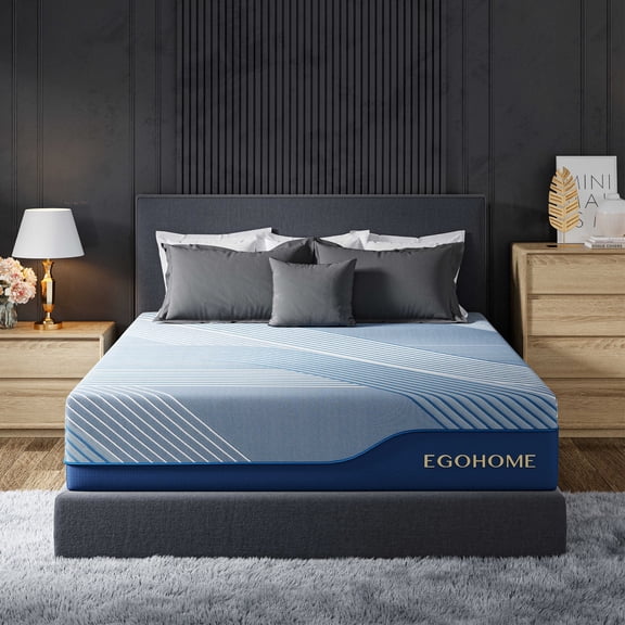 EGOHOME Ego Elysian Queen Mattress, 12 inch Memory Foam Mattress with Pocket Spring, Hybrid Mattress in a Box