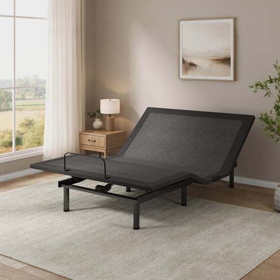 EGOHOME Twin XL Adjustable Bed Frame, Zero Clearance Mattress Foundation with Wireless Remote, Ergonomic Base for RV & Single Sleep