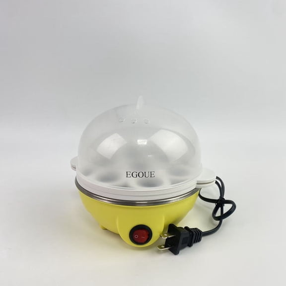 EGOUE Electric egg cookers,Easy Egg Cooker Electric 7-Egg Capacity, Soft, Medium, Hard-Boiled Egg Cooker with Auto Shut-Off, Measuring Cup Included, BPA Free