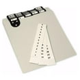 thumbnail image 1 of EGP A-Z Index Set for Posting File - Alphabetical File Dividers with Metal Tabs - 9 1/4 x 7 1/2 Inch - Pressboard Index Cards for Customer Records Organization White, 1 of 2