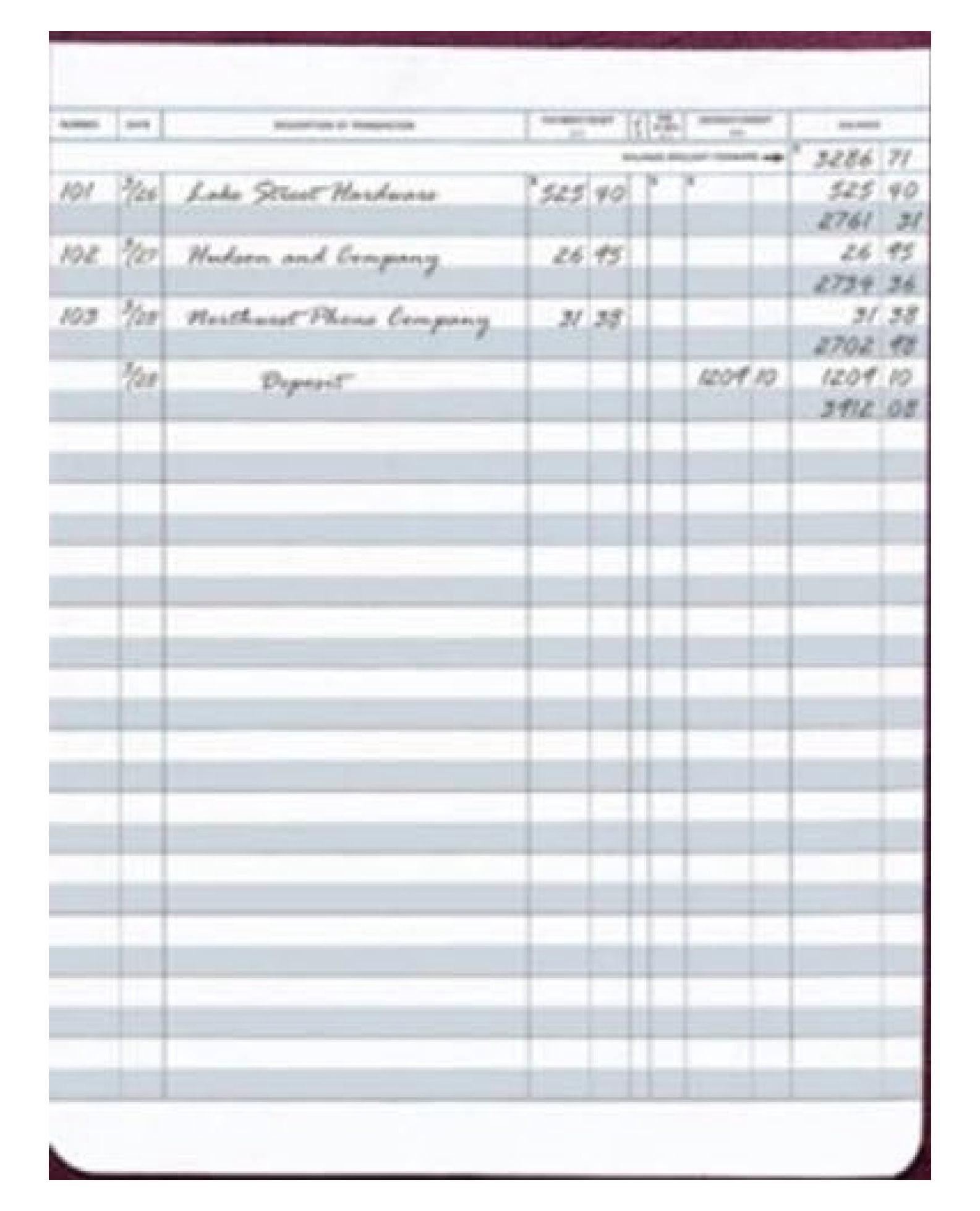 EGP Check Registers for Deskbook Checks, Size: 6 3/8 x 8 1/4, 5 ...