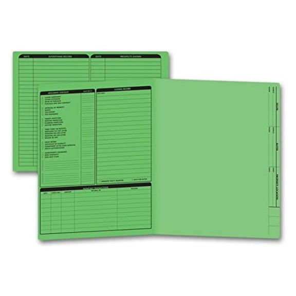 EGP Color Choice Real Estate Folders (Green). 50 Folders