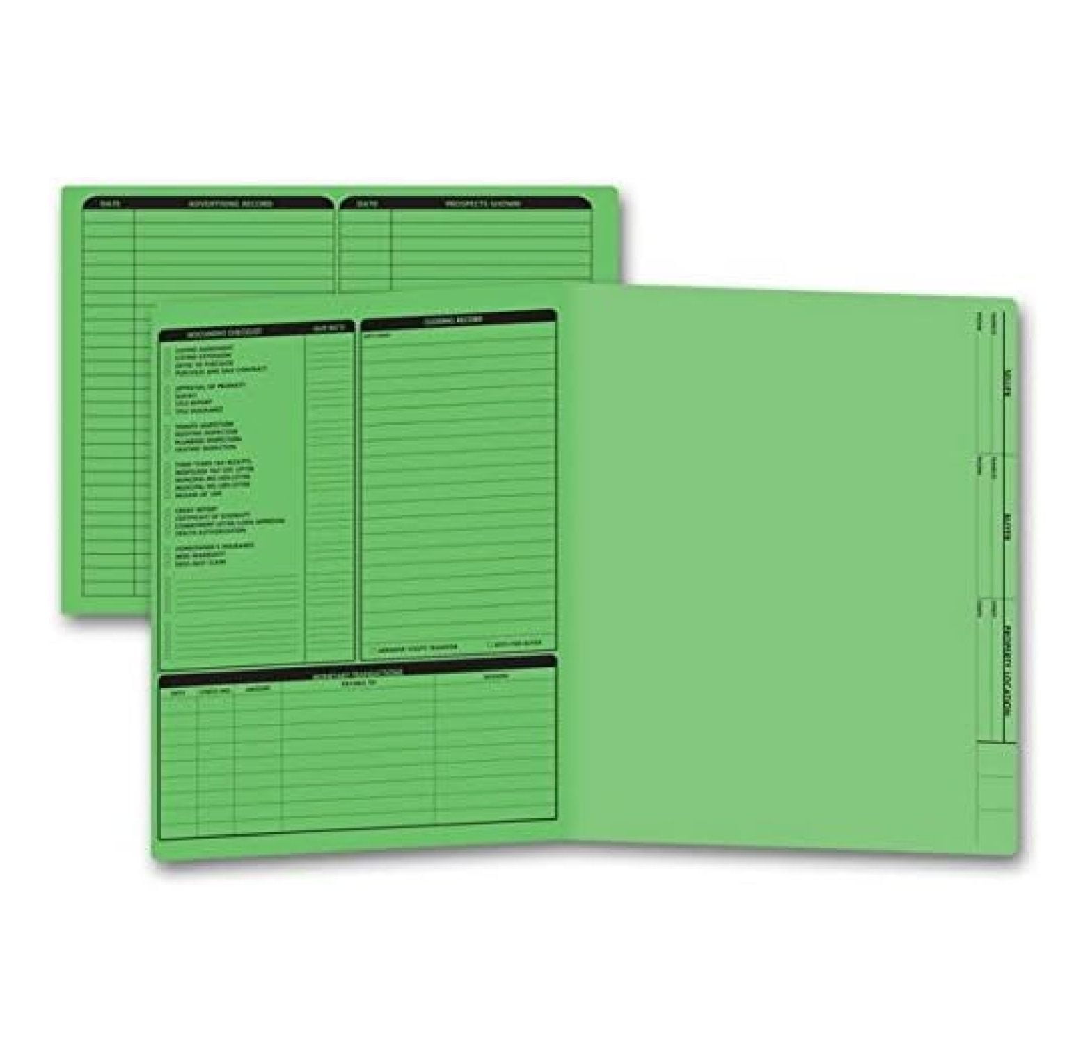 Real Folder EGP Color Choice Real Estate Folders (Green). 50 Folders - Walmart.com