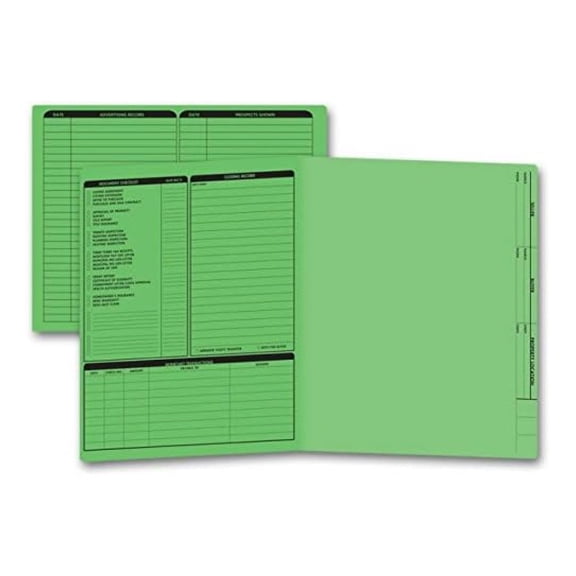 EGP Color Choice Real Estate Folders (Green). 50 Folders