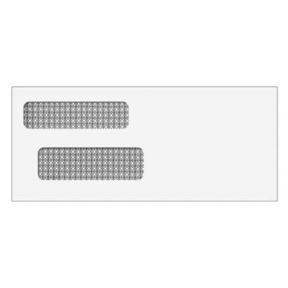 EGP Double Window Envelope Size 3 7/8" x 8 7/8", 500 Envelopes