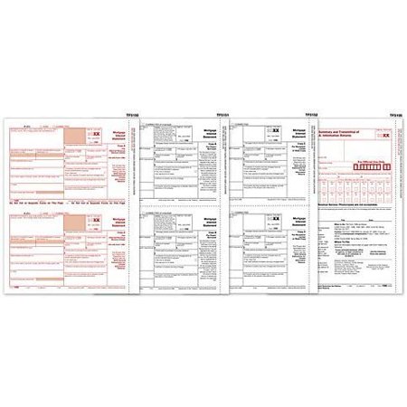 EGP IRS Approved 1098 Laser Set Mortgage Interest Tax Forms for 50 Recipients