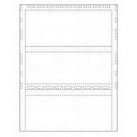 EGP IRS Approved 3-Up 1099 Blank, Pressure Seal, 1 Carton of 500 Sheets TF5119