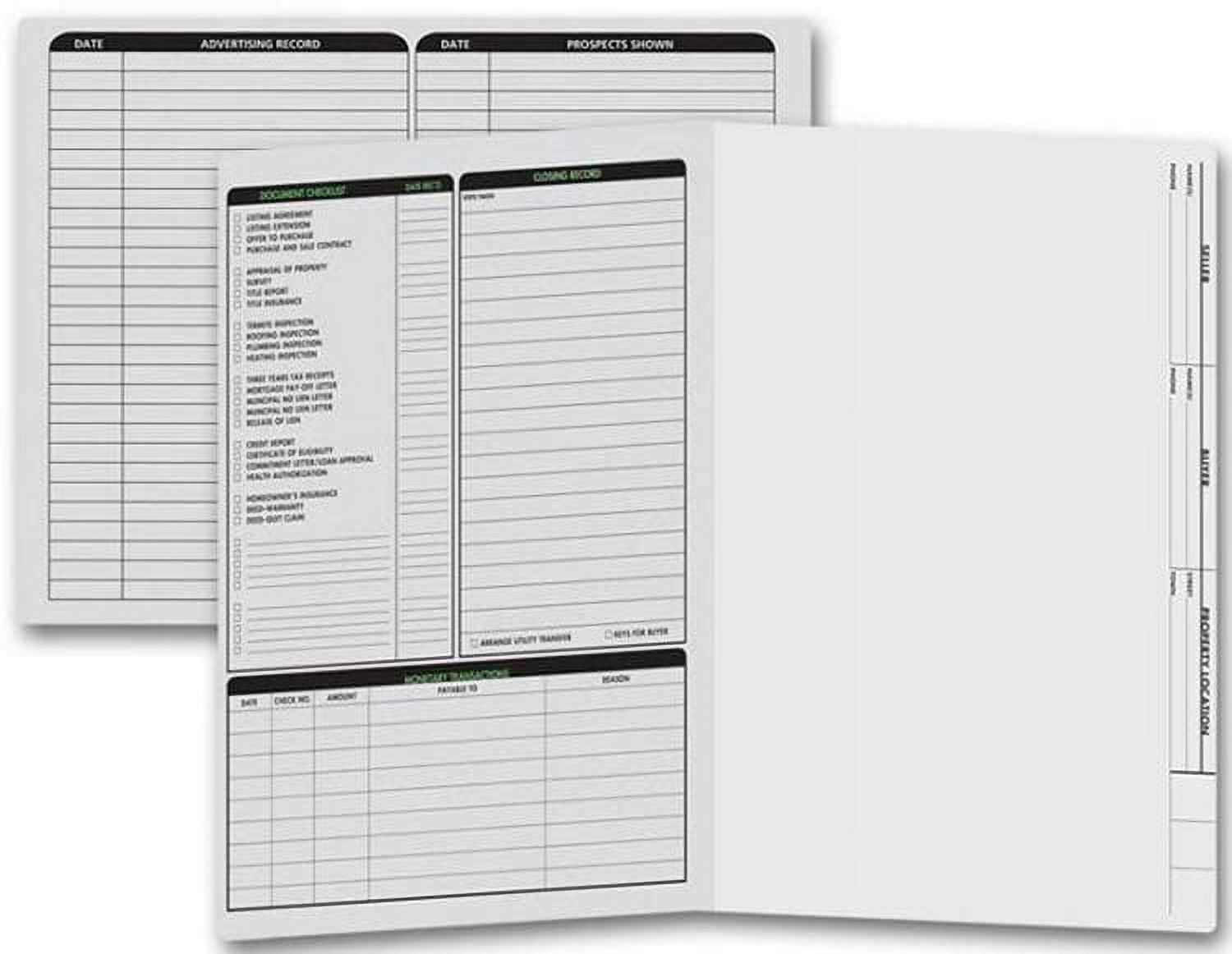 EGP Letter Size Real Estate Listing Folder Grey 50 Folders